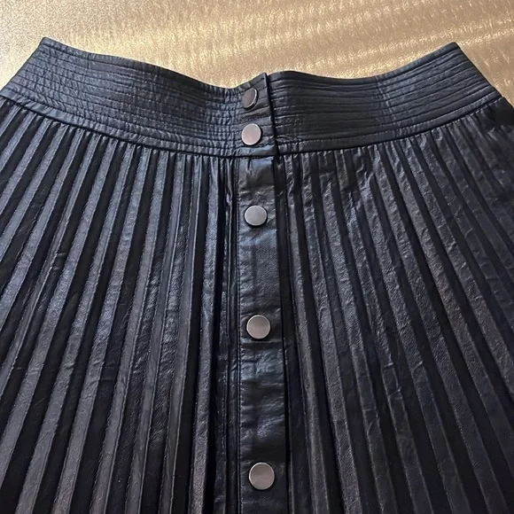 Ramy Brook Black Pleated Mini skirt